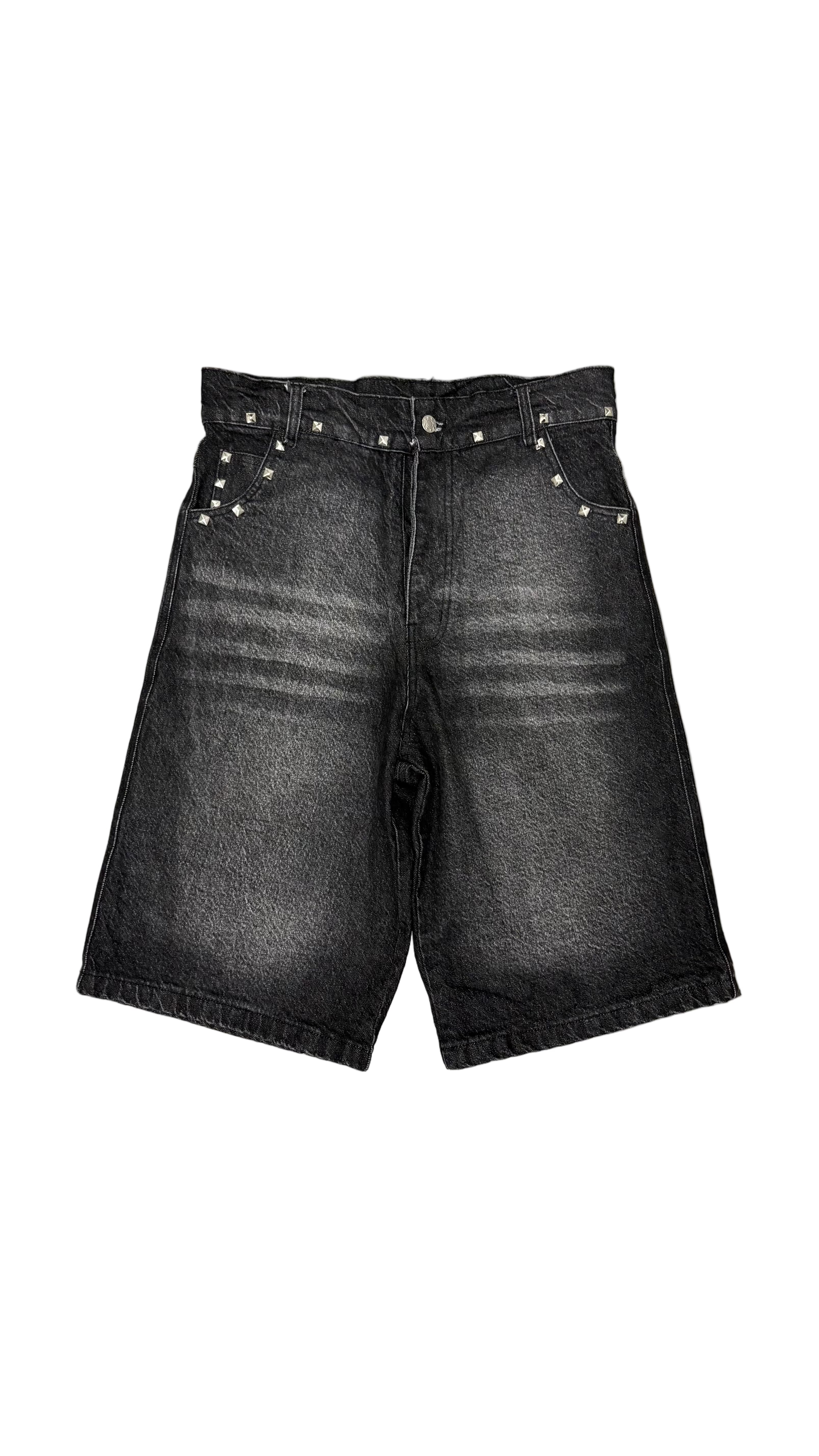 Studded denim Jorts